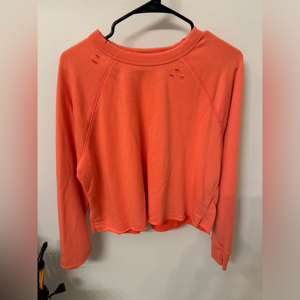 Aerie distressed crewneck